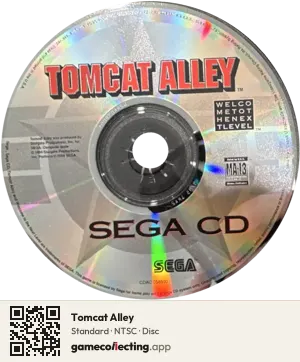Tomcat Alley Sega Mega-CD / Sega CD, NTSC disc