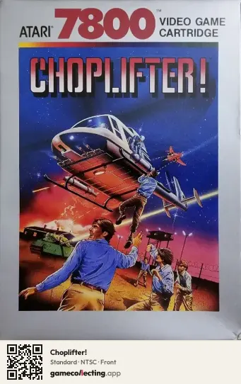 Choplifter! Atari 7800, NTSC box front