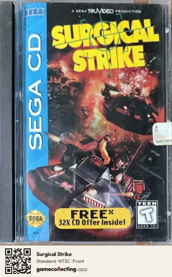 Surgical Strike Sega Mega-CD / Sega CD, NTSC box front