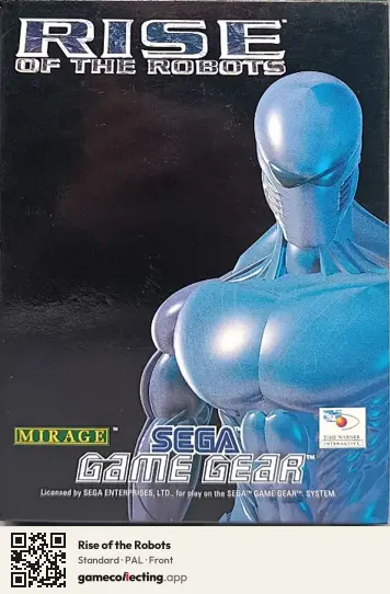 Rise of the Robots Sega Game Gear, PAL box front