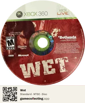 Wet Xbox 360, NTSC disc