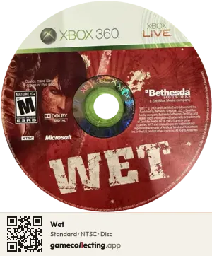 Wet Xbox 360, NTSC disc