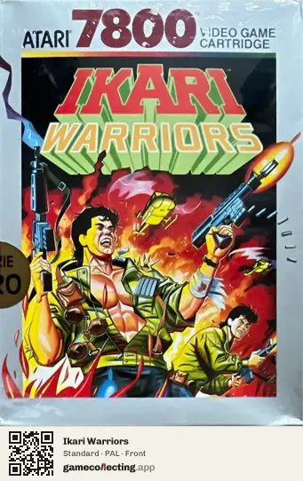Ikari Warriors Atari 7800, PAL box front
