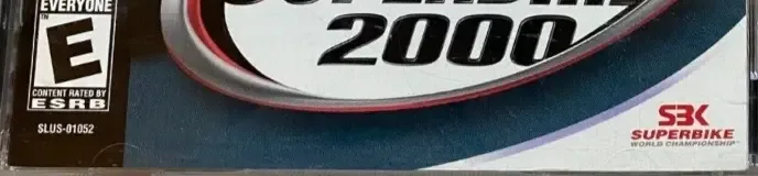 Superbike 2000, the ESRB box on its front