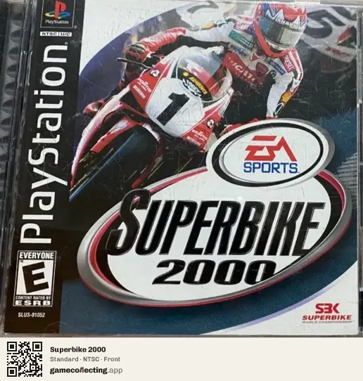 Superbike 2000 PlayStation, NTSC box front