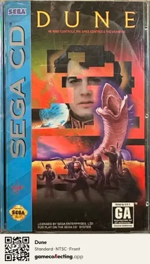 Dune Sega Mega-CD / Sega CD, NTSC box front