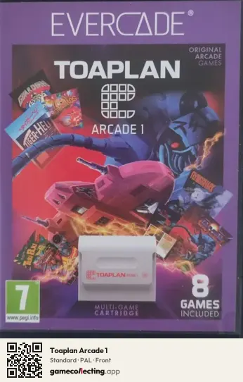 Toaplan Arcade 1 Evercade, PAL box front