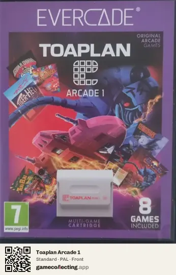 Toaplan Arcade 1 Evercade, PAL box front
