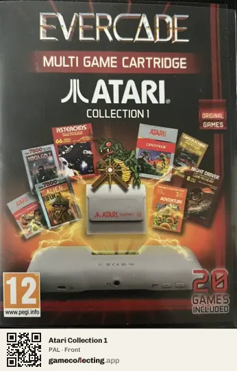 Atari Collection 1 Evercade, PAL box front
