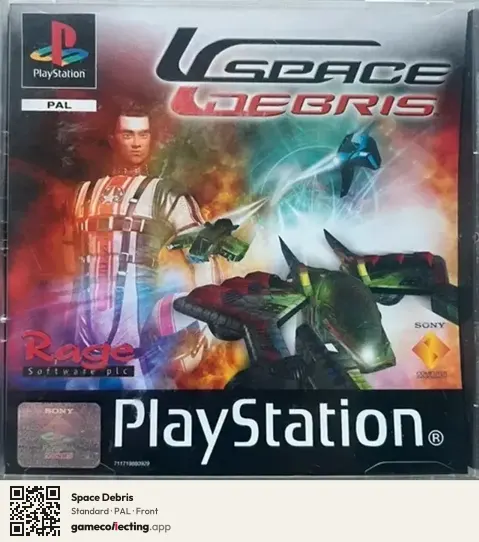 Space Debris PlayStation, PAL box front