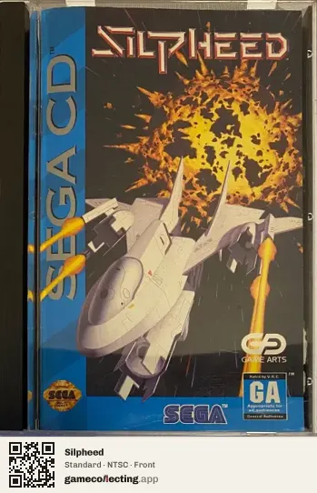 Silpheed Sega Mega-CD / Sega CD, NTSC box front