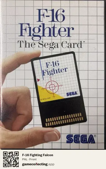 F-16 Fighting Falcon Sega Master System, PAL box front