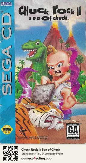 Chuck Rock II: Son of Chuck Sega Mega-CD / Sega CD, Australia box front