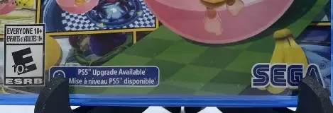 Super Monkey Ball Banana Mania, the ESRB box on its front