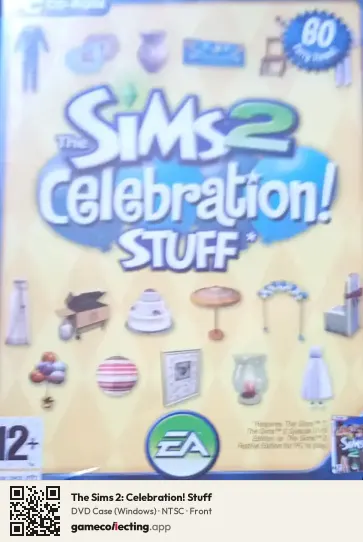 The Sims 2: Celebration! Stuff Computer, NTSC box front