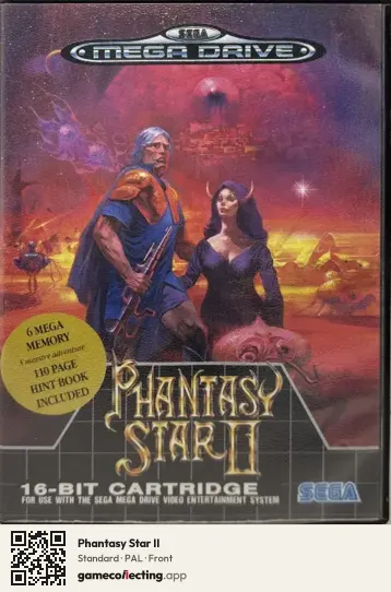 Phantasy Star II Sega Mega Drive / Genesis, PAL box front
