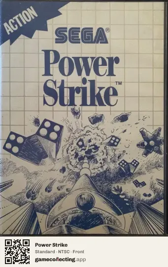 Power Strike Sega Master System, NTSC box front