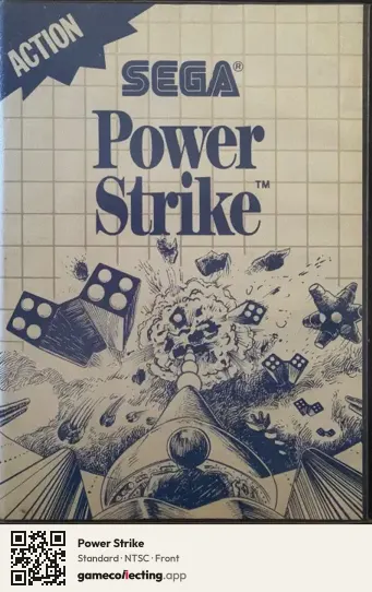 Power Strike Sega Master System, NTSC box front