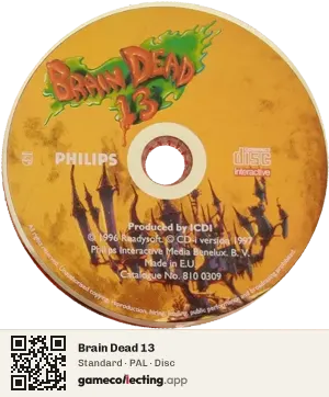 Brain Dead 13 Philips CD-i, PAL disc