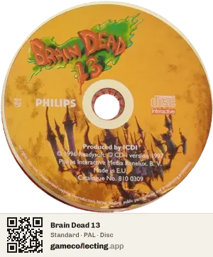 Brain Dead 13 Philips CD-i, PAL disc
