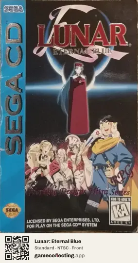 Lunar: Eternal Blue Sega Mega-CD / Sega CD, NTSC box front