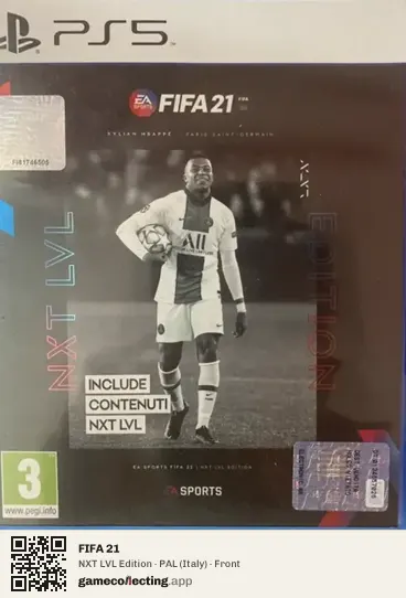 FIFA 21 PlayStation 5, Italy box front
