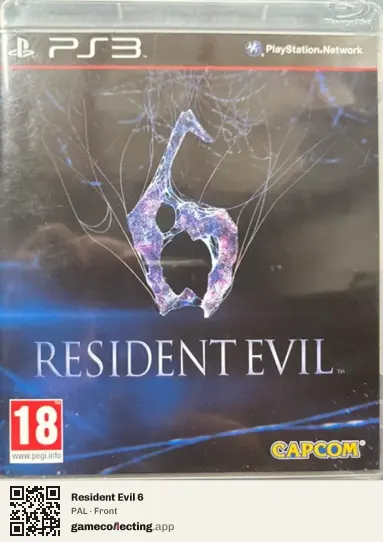 Resident Evil 6 PlayStation 3, PAL box front