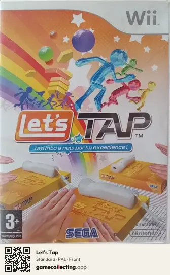 Let's Tap Nintendo Wii, PAL box front