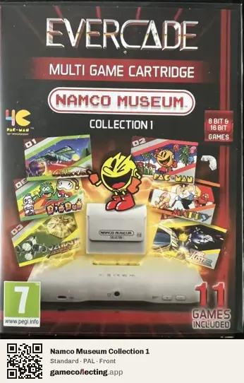 Namco Museum Collection 1 Evercade, PAL box front