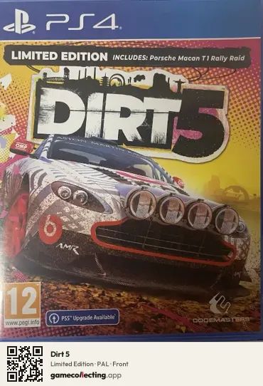 Dirt 5 PlayStation 4, PAL box front