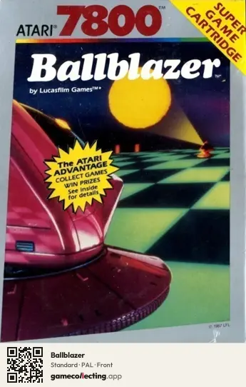 Ballblazer Atari 7800, PAL box front