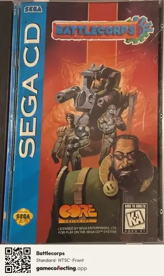 Battlecorps Sega Mega-CD / Sega CD, NTSC box front