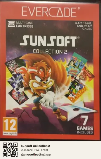 Sunsoft Collection 2 Evercade, PAL box front
