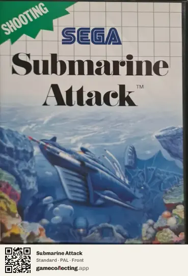 Submarine Attack Sega Master System, PAL box front