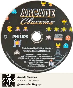 Arcade Classics Philips CD-i, PAL disc