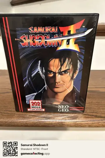 Samurai Shodown II Neo Geo AES, NTSC box front