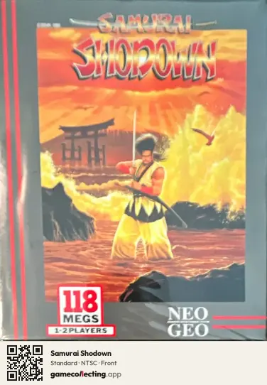 Samurai Shodown Neo Geo AES, NTSC box front