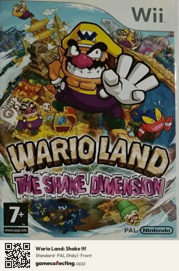 Wario Land: Shake It! Nintendo Wii, Italy box front