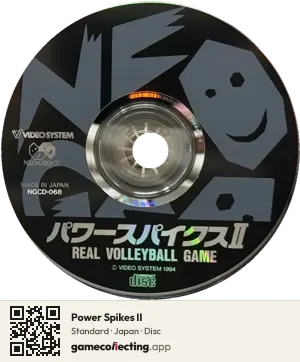 Power Spikes II Neo Geo CD, Japan disc