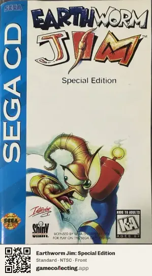 Earthworm Jim: Special Edition Sega Mega-CD / Sega CD, NTSC box front
