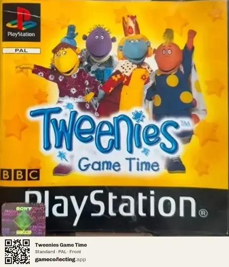 Tweenies Game Time PlayStation, PAL box front