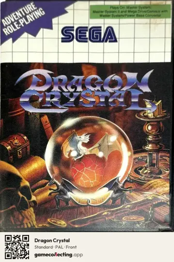 Dragon Crystal Sega Master System, PAL box front