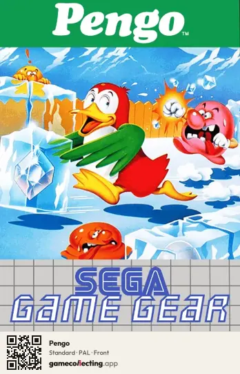 Pengo Sega Game Gear, PAL box front