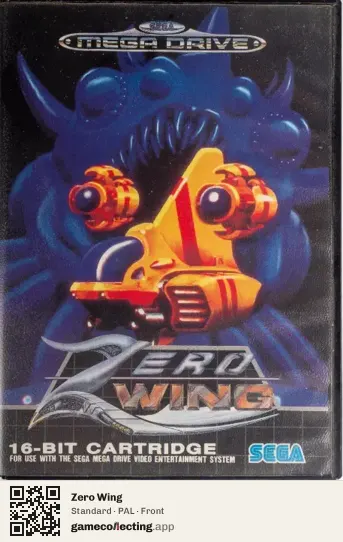 Zero Wing Sega Mega Drive / Genesis, PAL box front