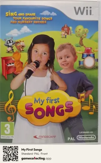 My First Songs Nintendo Wii, PAL box front