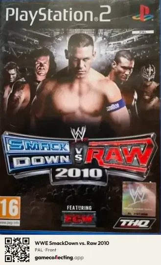 WWE SmackDown vs. Raw 2010 PlayStation 2, PAL box front