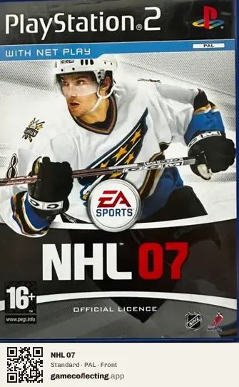 NHL 07 PlayStation 2, PAL box front