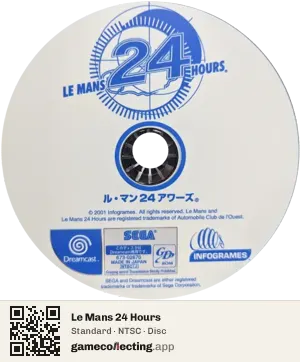 Le Mans 24 Hours Sega Dreamcast, NTSC disc