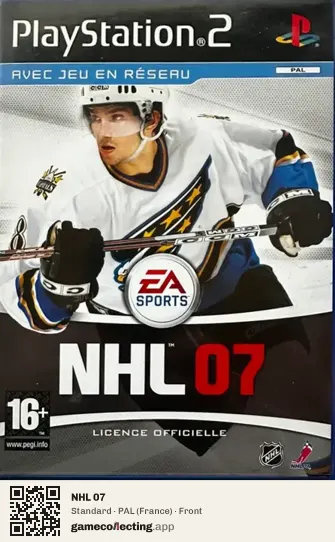 NHL 07 PlayStation 2, France box front