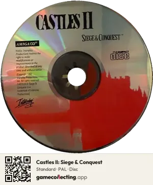 Castles II: Siege & Conquest Amiga CD32, PAL disc